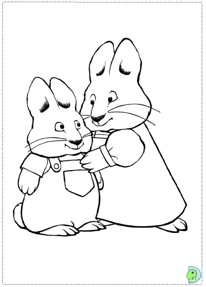 691x960 Max And Ruby Coloring Page