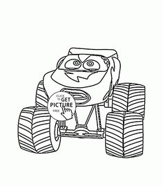 236x269 Max D Coloring Pages Max D Monster Truck Coloring Page Free