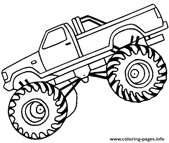 560x475 Max D Monster Truck Coloring Pages Plus Easy Monster Truck Big