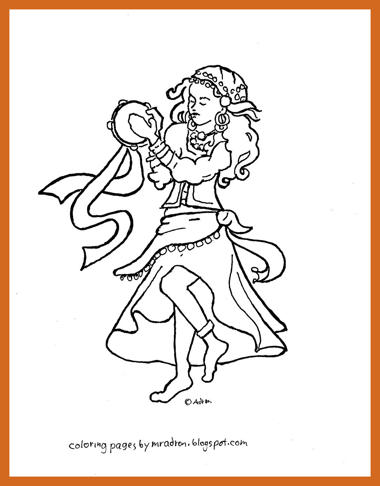 1301x1664 Awesome Gypsy Coloring Pages Gallery For Kids Image Max Trend