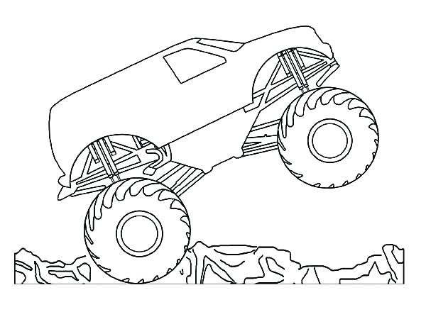 600x464 Max D Monster Truck Coloring Pages To Her With Monster Truck