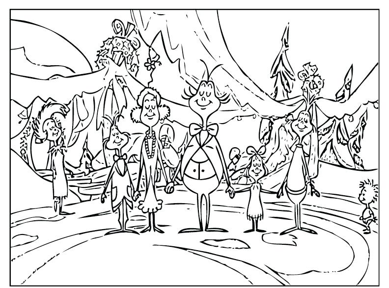 792x587 The Grinch Coloring Pages Image Of Stole Coloring Pages Free