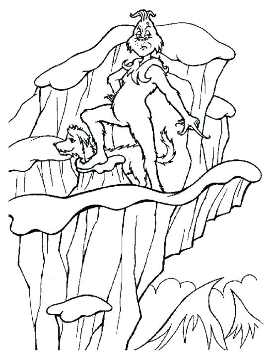 550x711 The Grinch Coloring Pages Max From Coloring Page The And Max