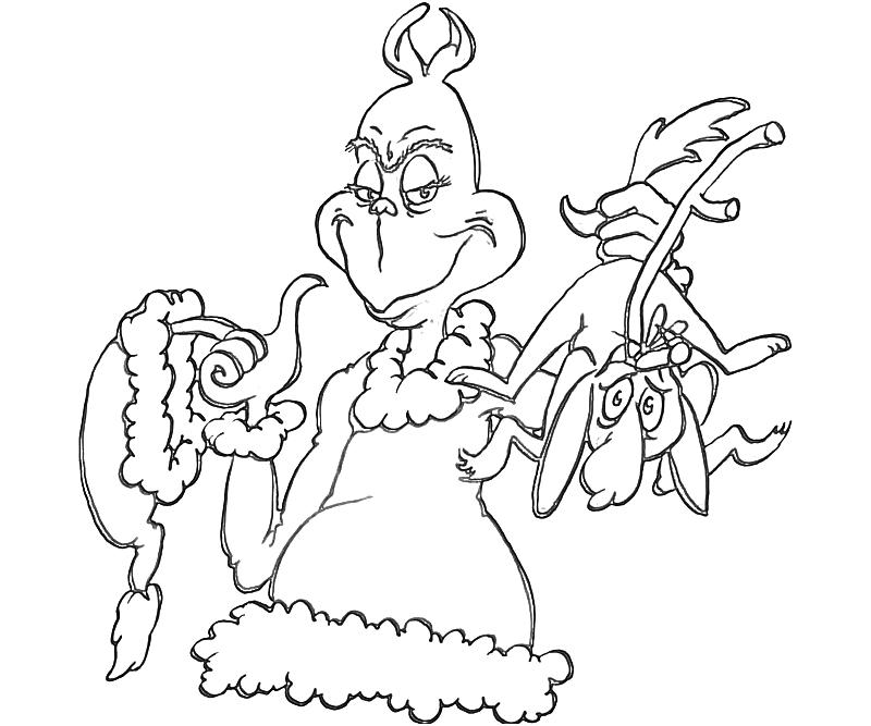 800x667 Grinch Coloring Pages