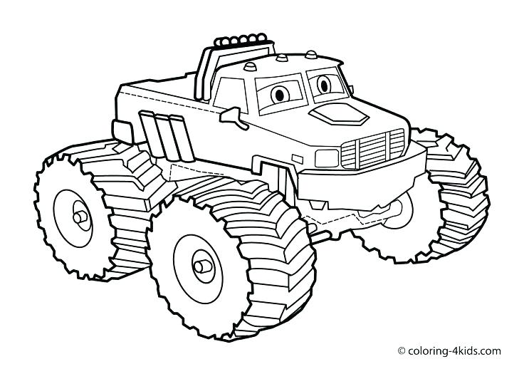 736x525 Monster Truck Coloring Pages Maximum Destruction And Monster Truck