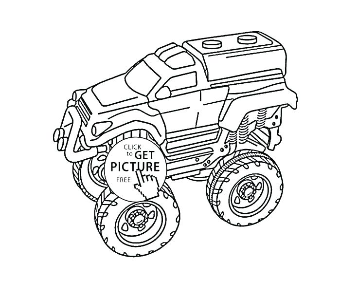 736x577 Monster Jam Coloring Pages