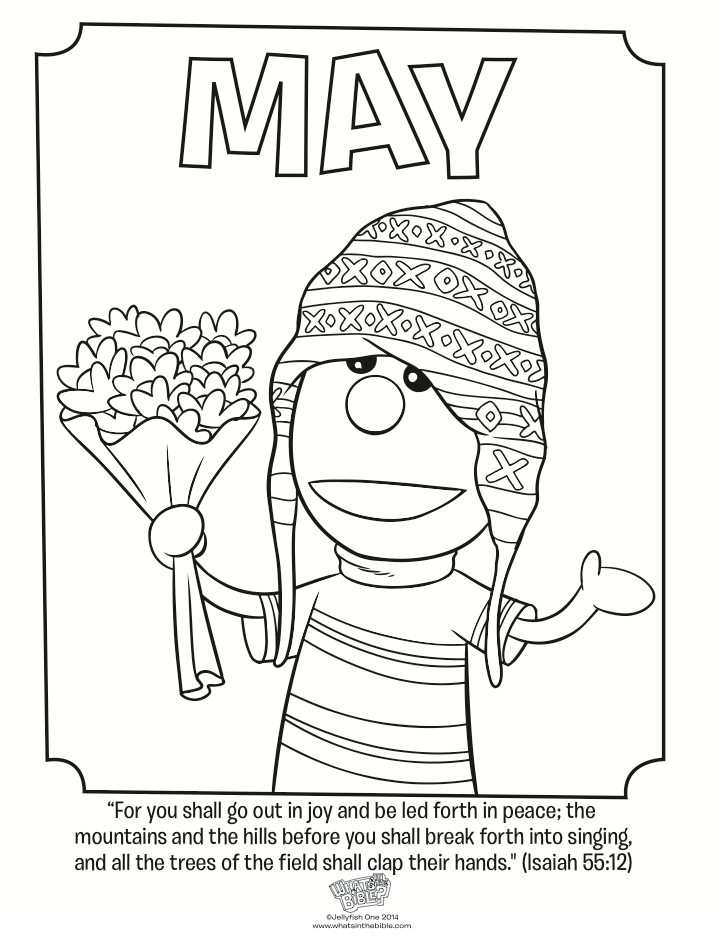 724x935 May Coloring Page May Coloring Page Isaiah Whats In The Bible