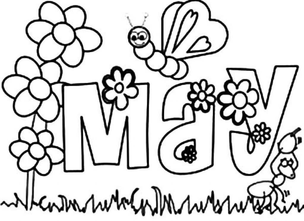 1024x746 May Coloring Pages Enchanting May Coloring Pages In Download
