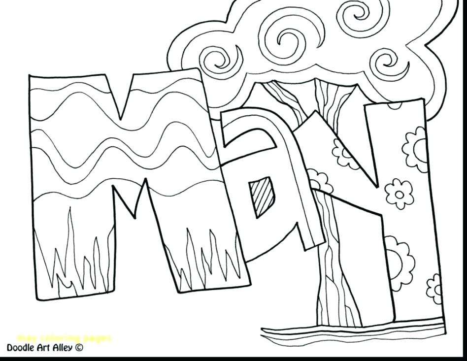 948x733 Coloring Pages For May Professional