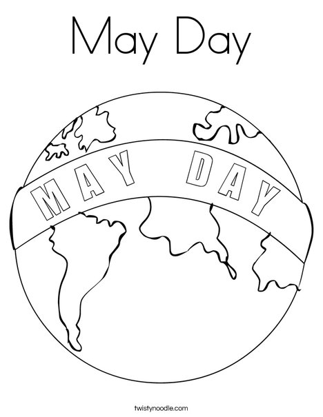 468x605 May Day Coloring Page