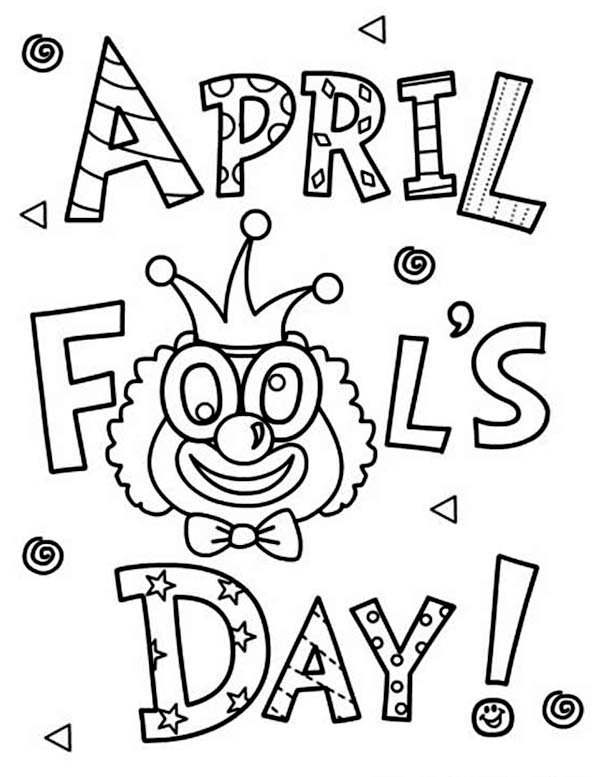 600x777 Happy April Fools Day Coloring Page Color Luna