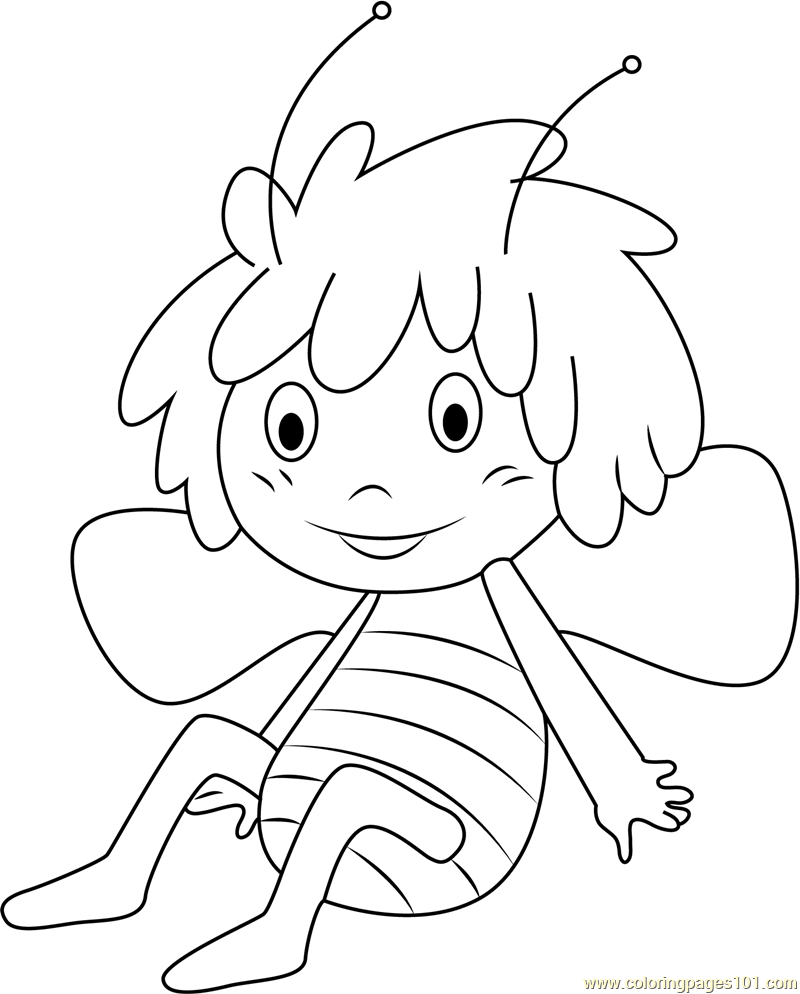 800x994 Maya The Bee Coloring Pages