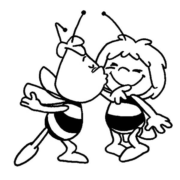 600x600 Maya The Bee Getting Kissed