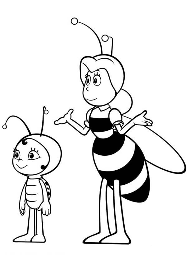 600x840 Maya The Bee And Mrs Kassandra Coloring Pages Batch Coloring