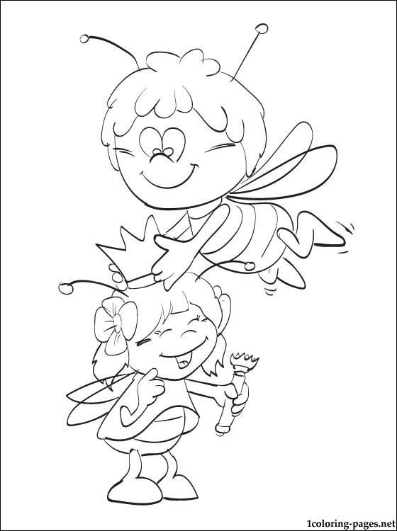560x750 Maya The Bee Coloring Drawings Coloring Pages