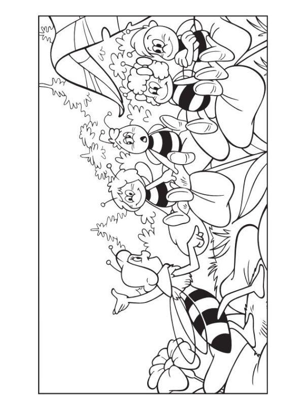 599x785 Maya The Bee Coloring Page
