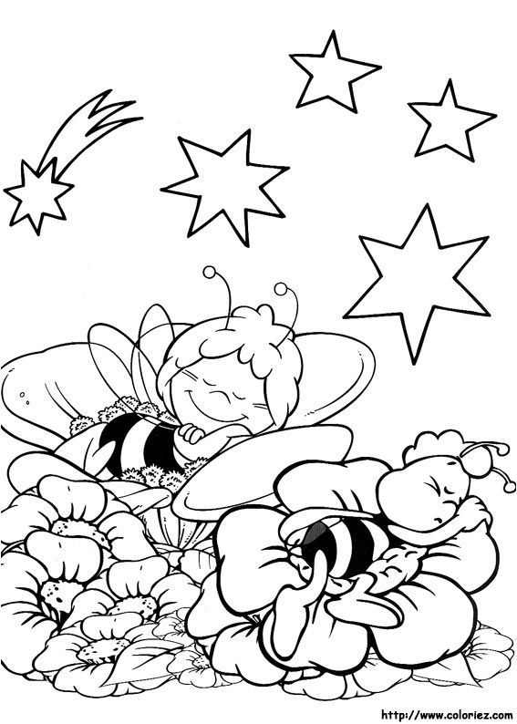 567x794 Maya The Bee Coloring Picture Amazing Quilting Fun