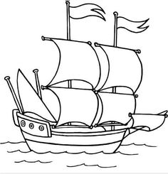 236x245 Mayflower Coloring Page Worksheets, Thanksgiving And History