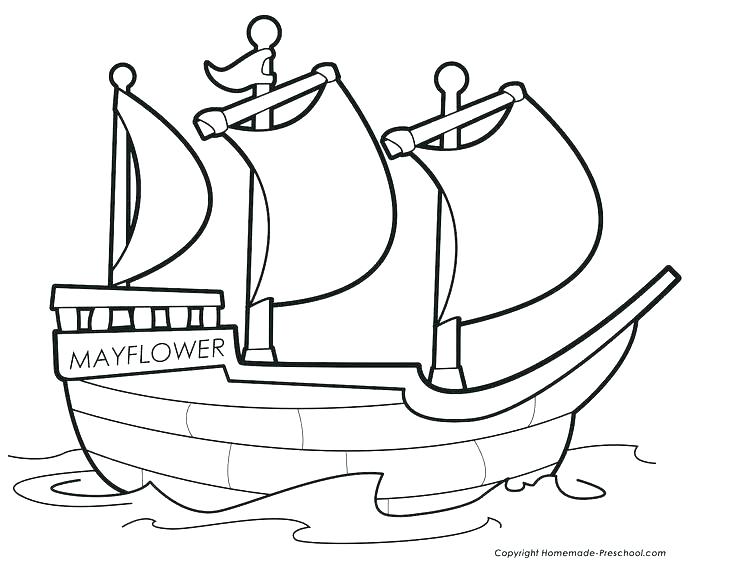 736x568 Mayflower Coloring Page Mayflower Coloring Sheets Mayflower