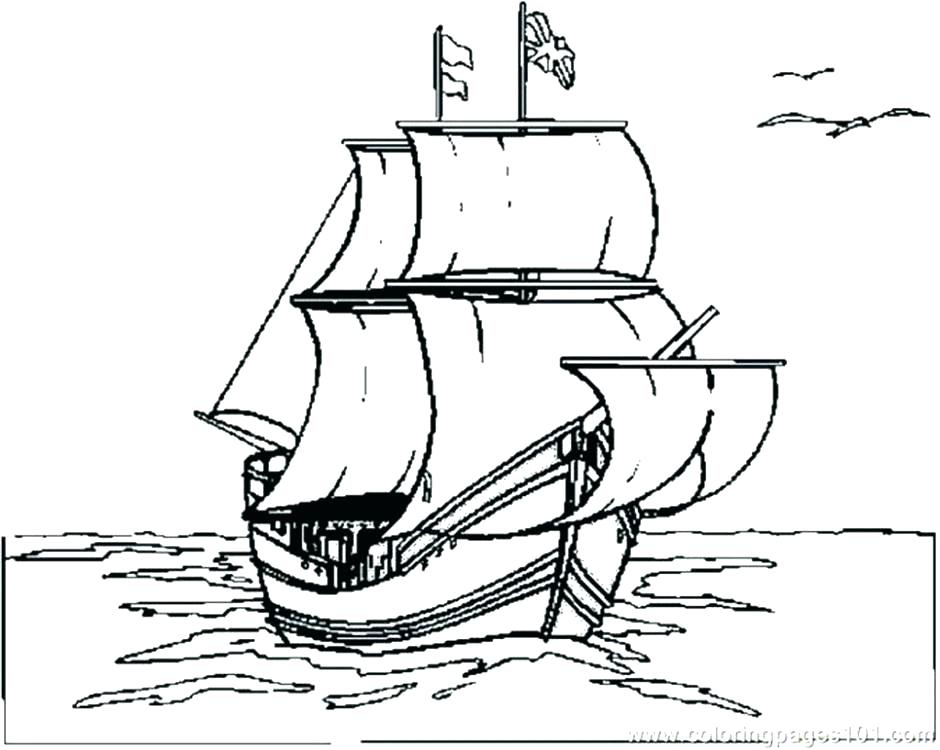 940x750 Mayflower Ship Coloring Page Mayflower Coloring Page Free Pages