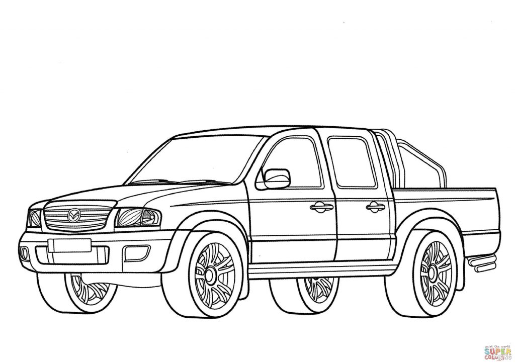 1024x724 Mazda B Coloring Page Download