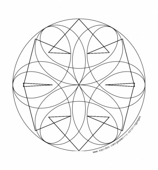 520x561 Geometric Coloring Pages Doodles