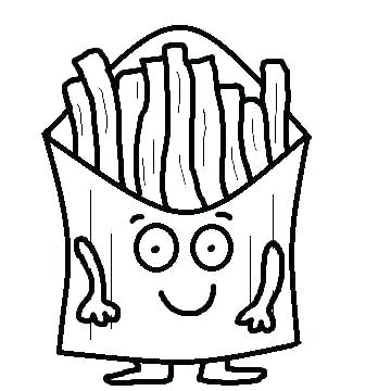 360x360 Mcdonalds Coloring Pages French Fries Coloring Page French Fries