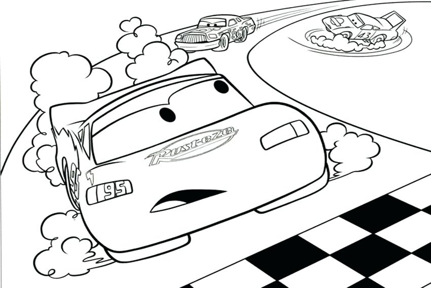 850x567 Lightning Mcqueen And Mater Coloring Pages Free Cars Coloring