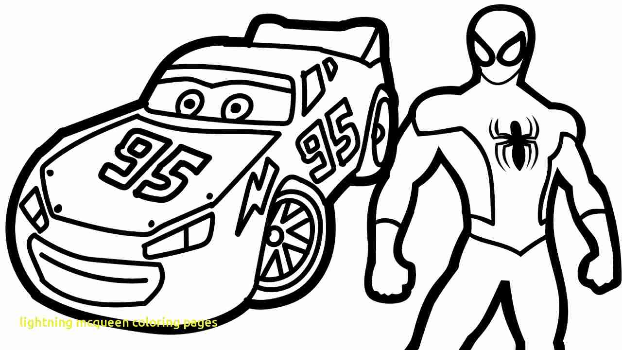1280x720 Lightning Mcqueen Coloring Pages With Spiderman And Picturesque
