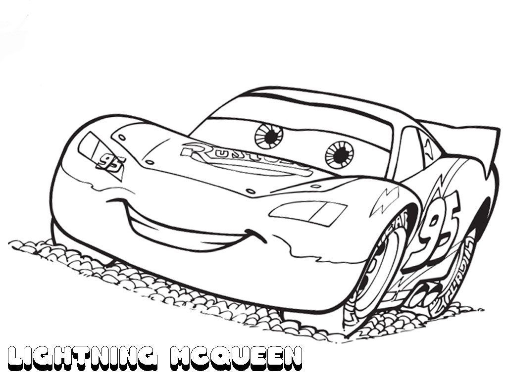 1024x768 Free Printable Lightning Mcqueen Coloring Pages For Kids