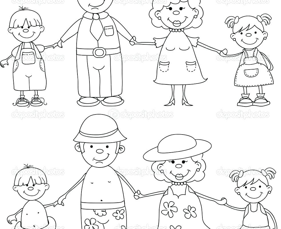 983x800 My Family Coloring Pages Awesome Family Coloring Pages