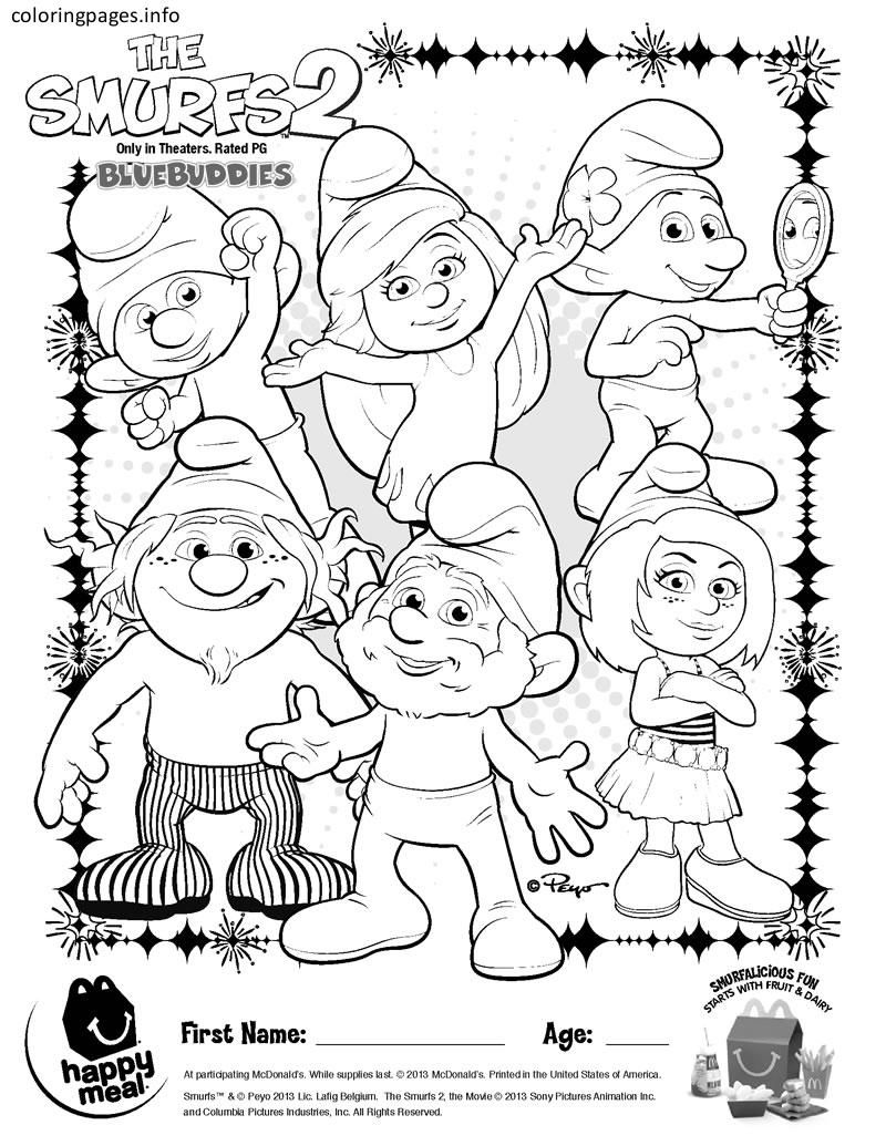 800x1035 Fundamentals Mcdonalds Happy Meal Coloring Pag