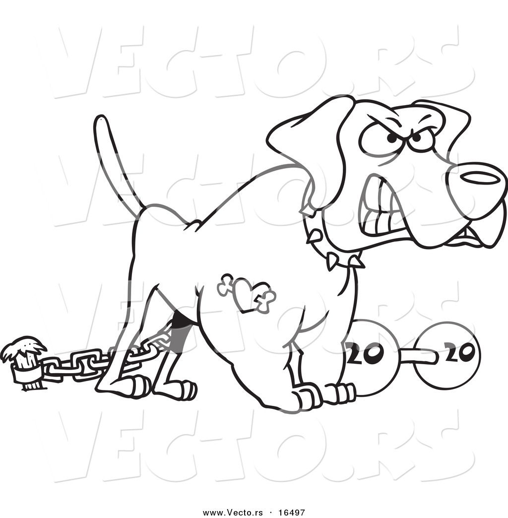 1024x1044 Vector Of A Cartoon Guard Dog With A Dumbbell