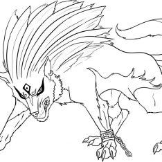 234x234 Wolf Coloring Pages Print