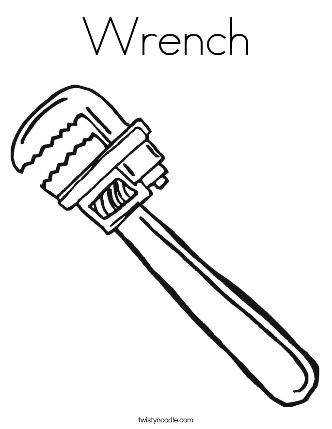 685x886 Wrench Coloring Page Bulletin Boards Digi Stamps
