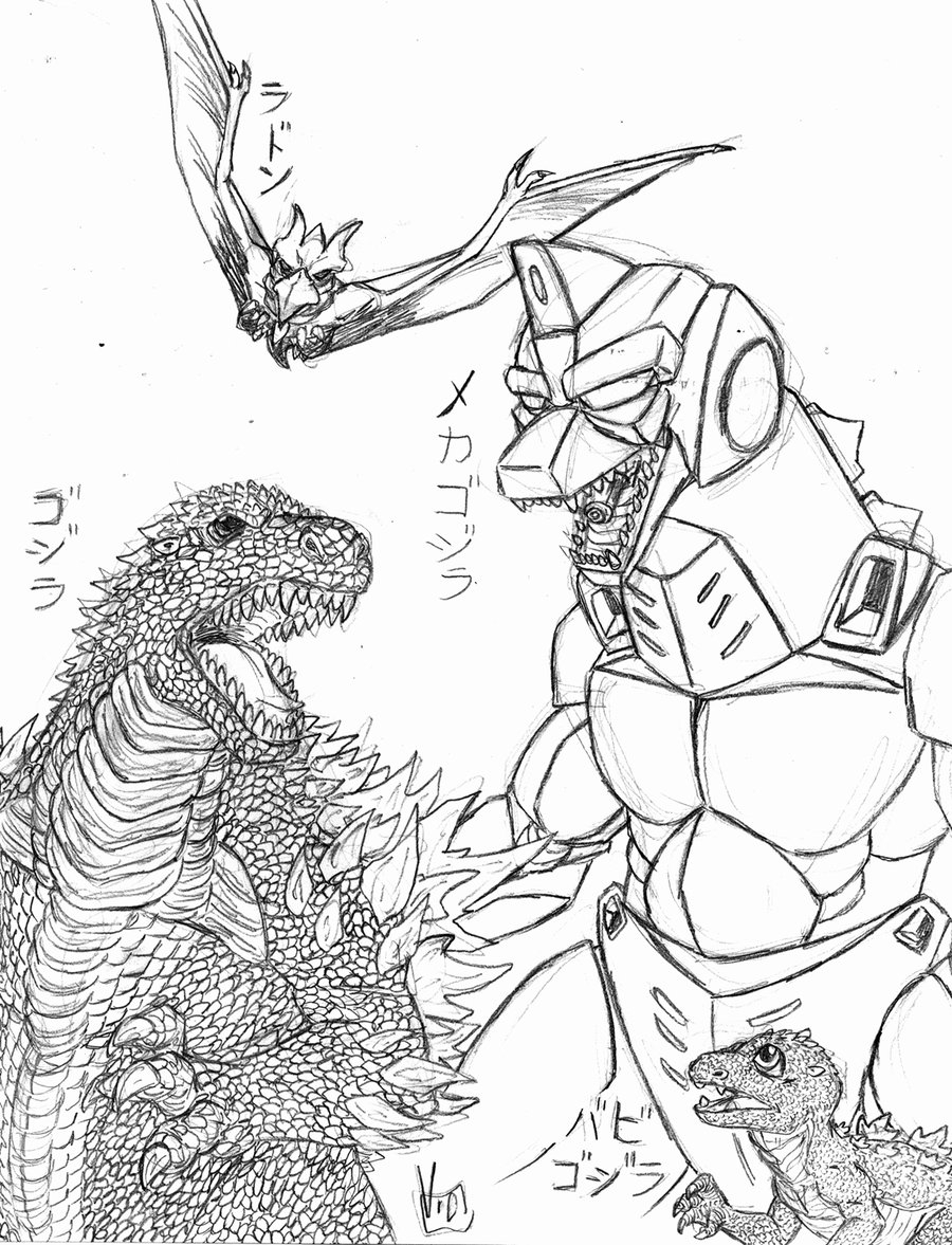 900x1177 Mechagodzilla Coloring Pages Printable Coloring For Kids