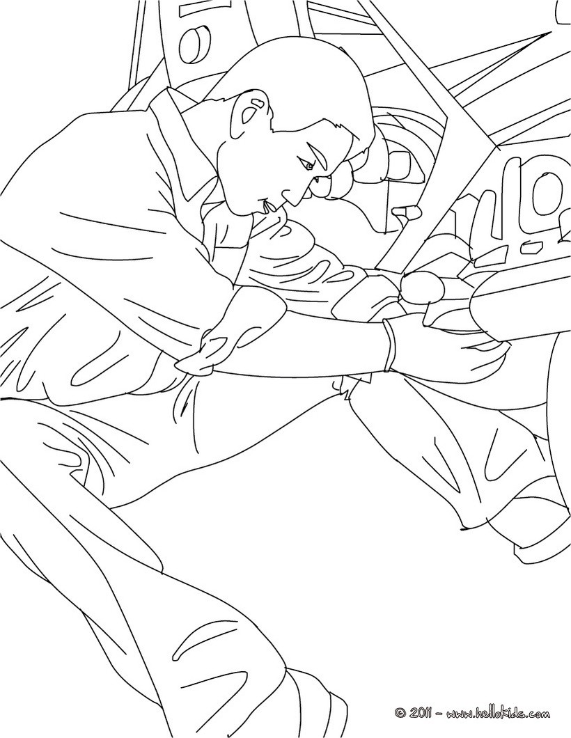 820x1060 Mechanic Coloring Pages