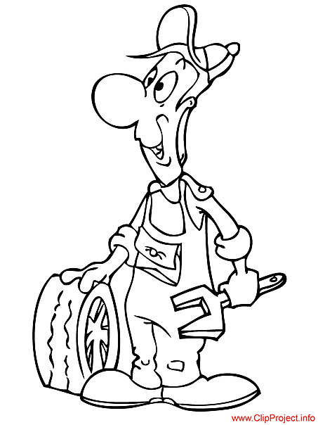 453x604 Mechanic Coloring Pages