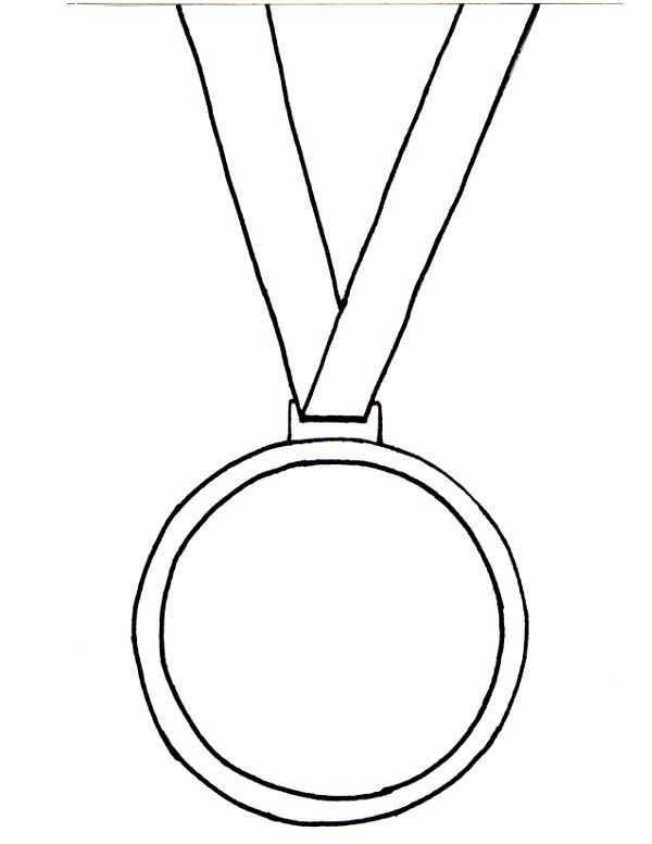 600x776 Olympic Medal Coloring Page Printable School Ideas