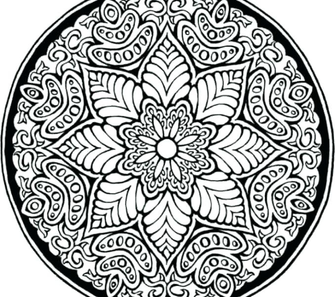 678x600 Printable Medallion Coloring Pages Endearing Mosaic Coloring Pages
