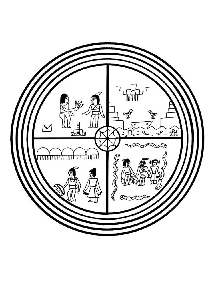 749x1060 Medicine Wheel Mandala Coloring Pages