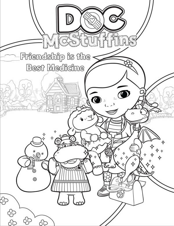 600x778 Doc Mcstuffins Coloring Pages Custom Friendship Is The Best