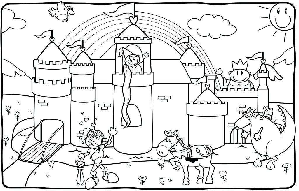 1024x656 Coloring Pages Castles Castle Coloring Pages Castles Pictures