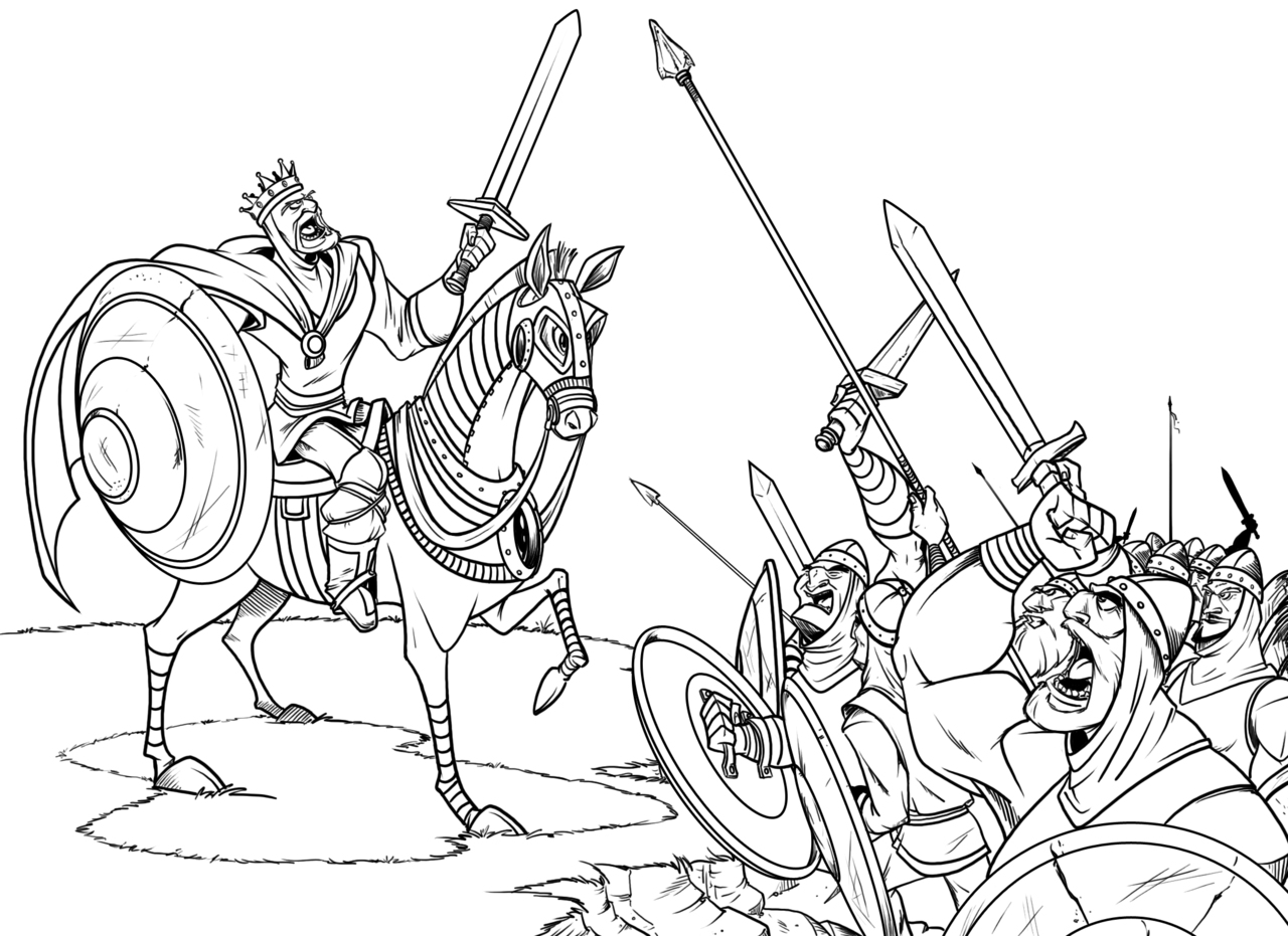 1280x931 Medieval Coloring Pages