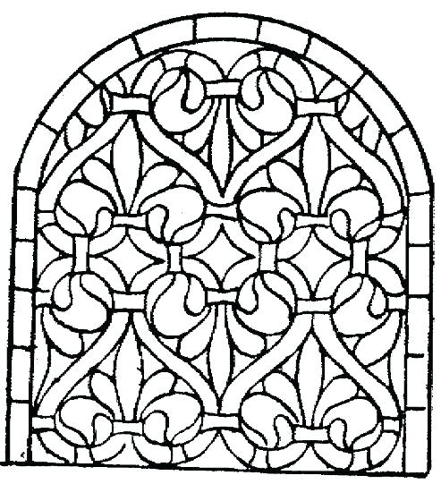 493x541 Medieval Coloring Pages Stained Glass Coloring Pages For Adults