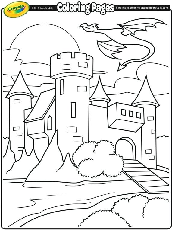 Medieval Dragon Coloring Pages