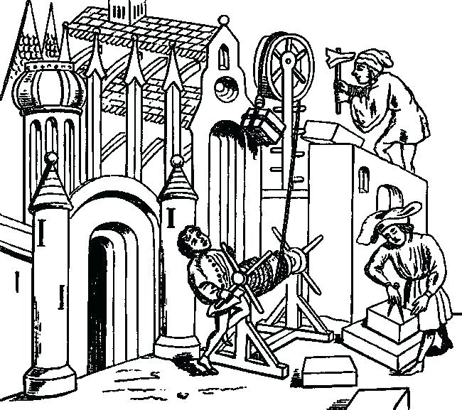 650x577 Medieval Times Coloring Pages