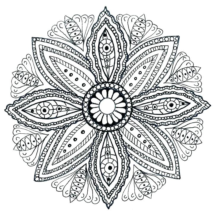 736x729 Mandala Meditation Coloring Pages Mandala Art Coloring Pages