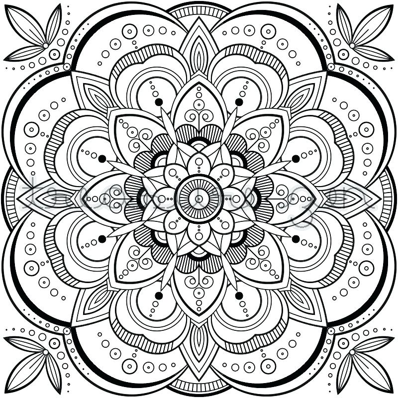 800x800 Coloring Pages Pdf Download Mandala Coloring Book Page Printable