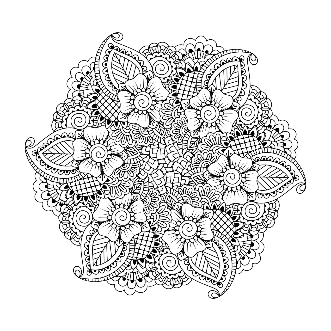 1378x1378 Mandala Coloring Pages Free New Meditation